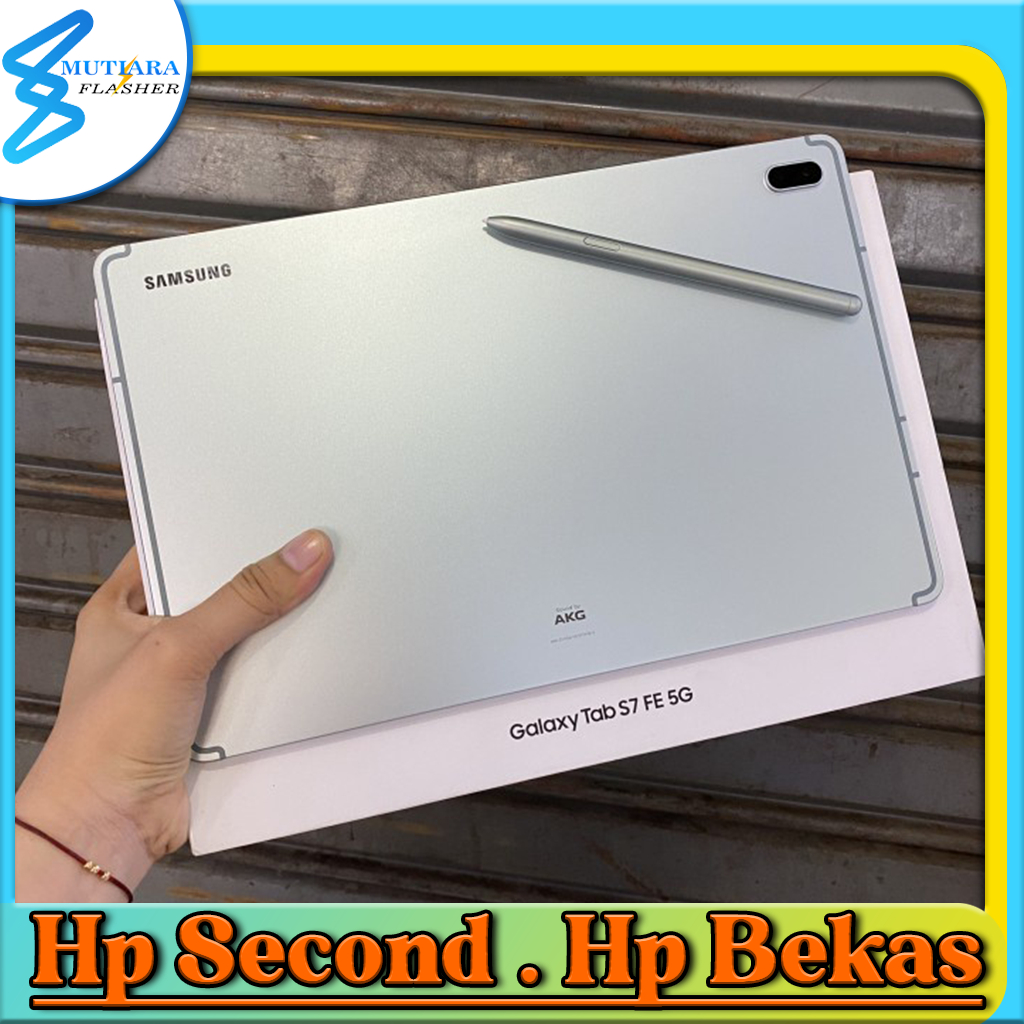Samsung Tab S7 FE 5G Ram 6 Rom 128GB Bekas Original Flasher Store