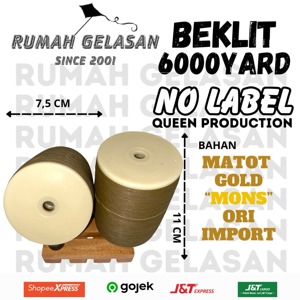 Gelasan MATOT GOLD "MONS" Import 6000Yard Beklit 023/025-  (Bahan kuat & Tajam)