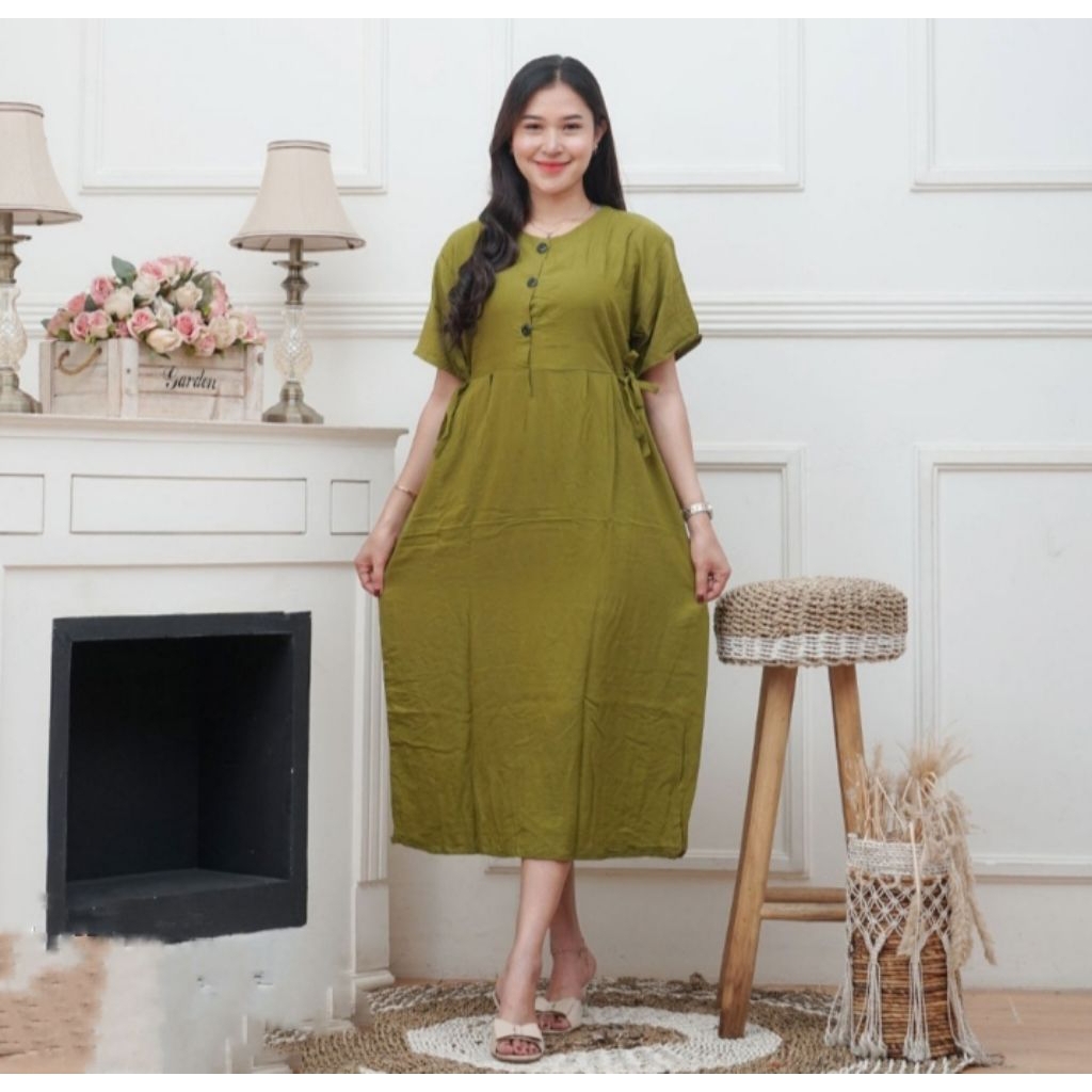 daster rayon tali samping kanan kiri