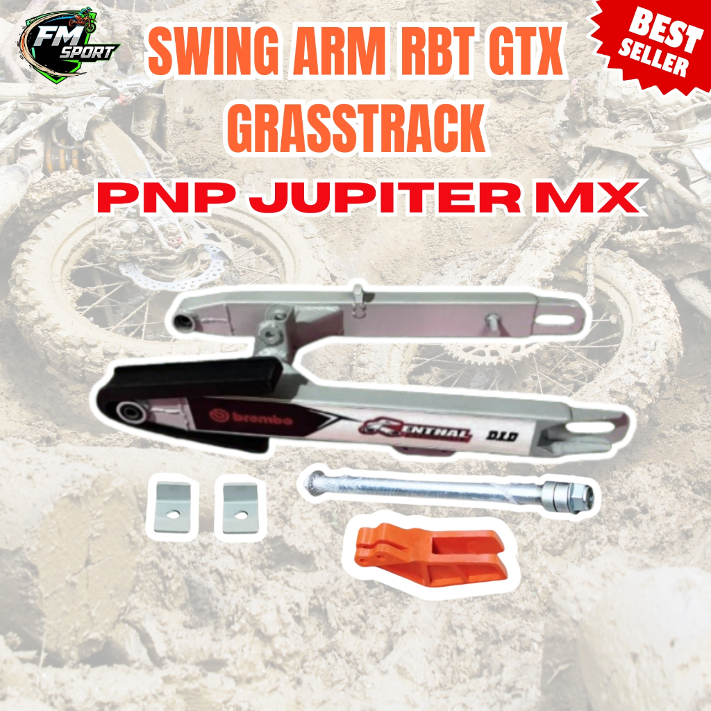 SWING ARM GRASSTRACK GTX PNP JUPITER MX NEW OLD HITAM SILVER