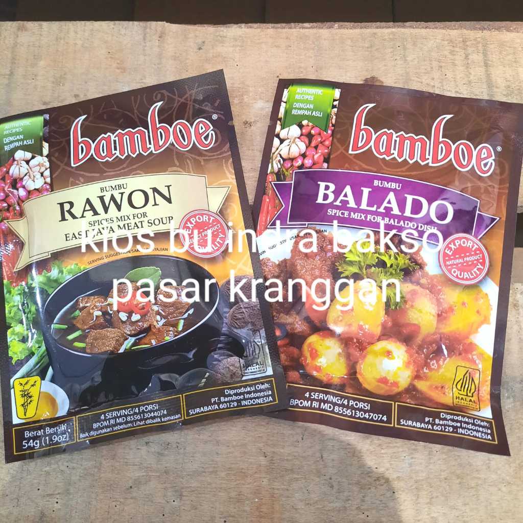 bamboe bumbu rawon balado instan spice mix bambu