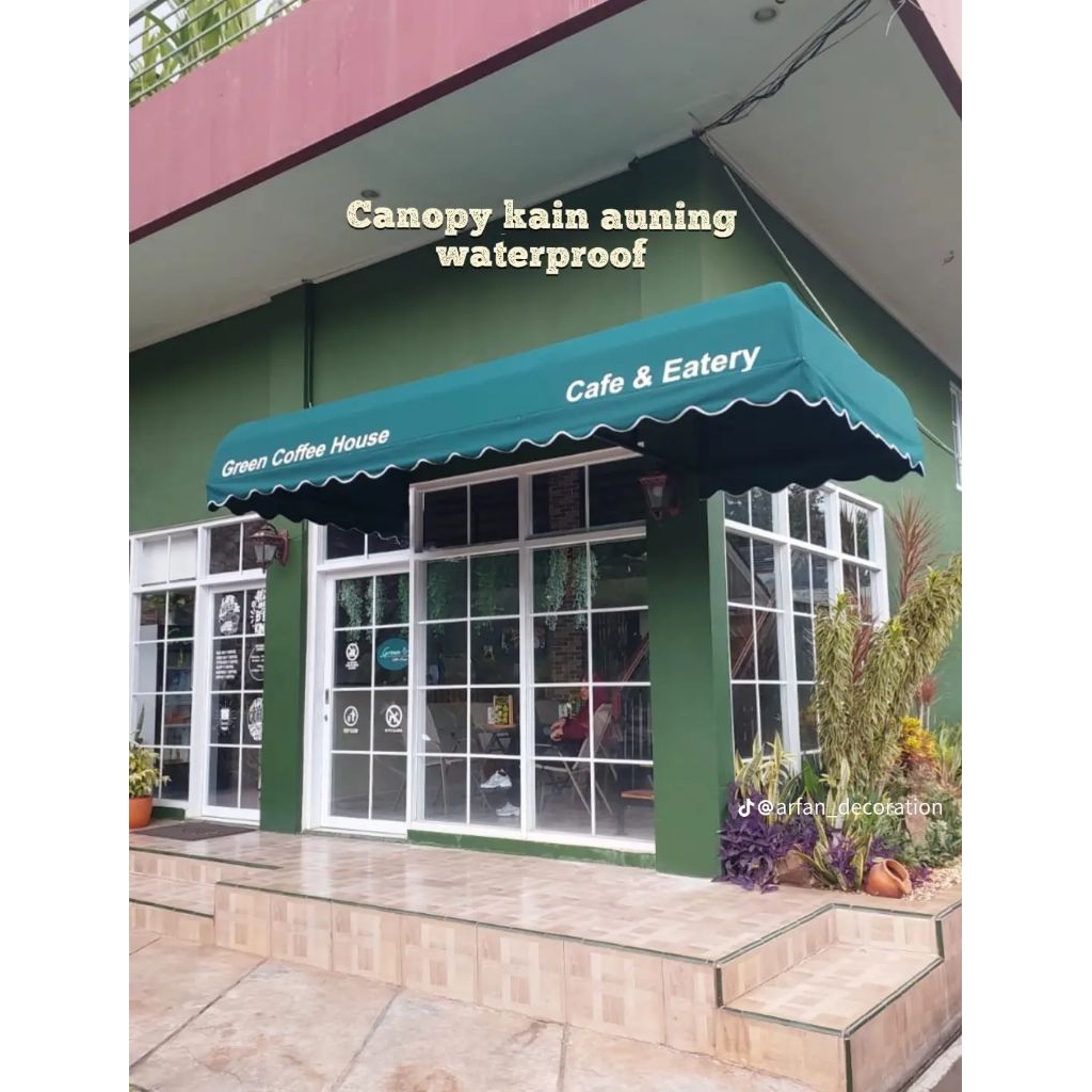 Awning Kanopi toko Kain Outdoor – Bahan Tebal & Tahan Lama