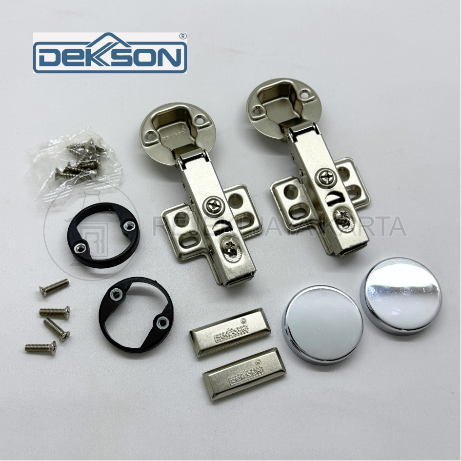 Engsel Sendok Kaca DEKSON 35mm HYD ES SD GLASS D8712 Lurus / Semi Bungkuk 1 Set