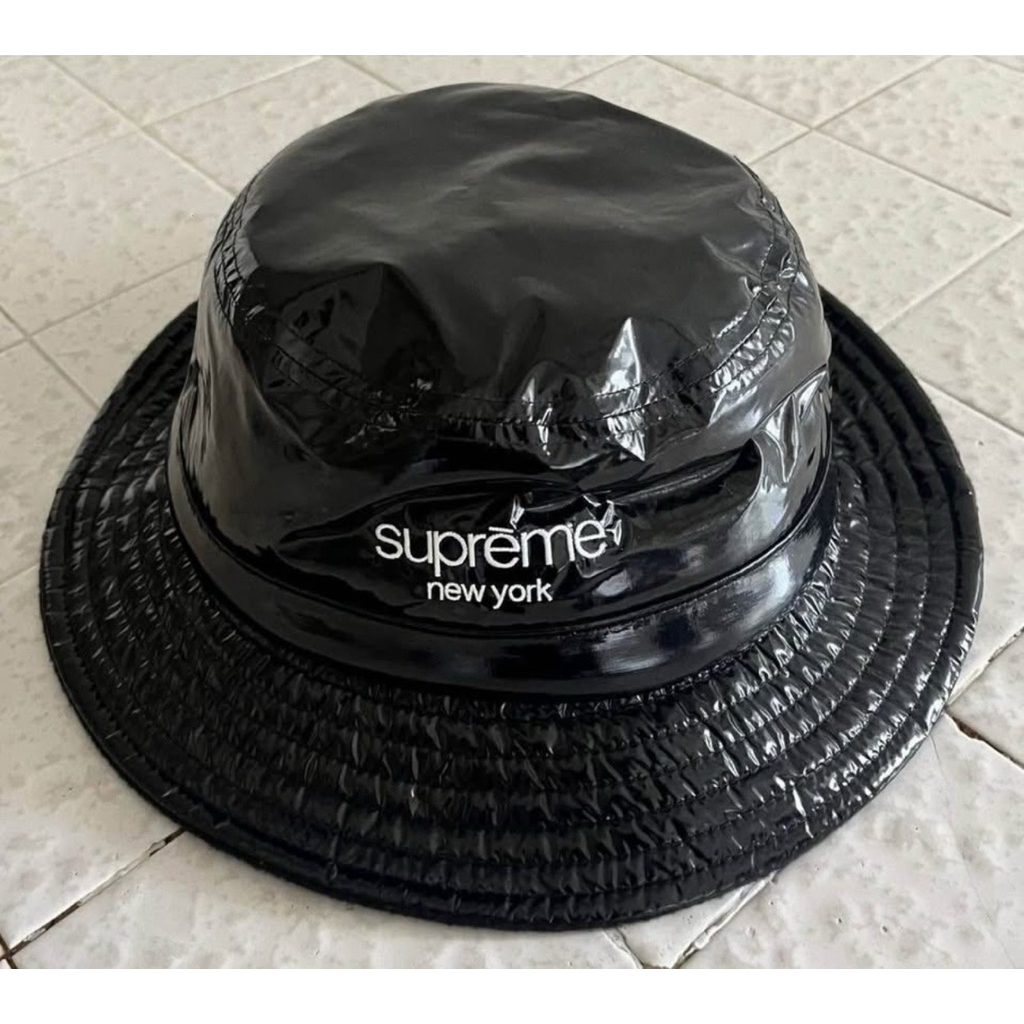 Nylon black supreme new york bucket hat