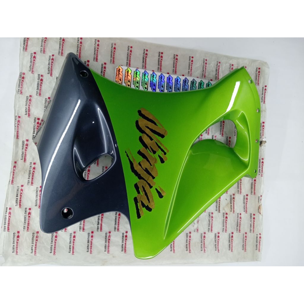 BODY FAIRING BAWAH NINJA RR OLD CBU ZX BAHAN GADING BAGIAN KIRI ORIGINAL KAWASAKI 55051-5340-177