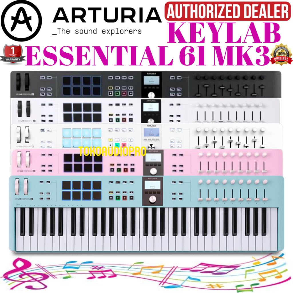 Arturia KeyLab Essential 61 mk3 61-key Keyboard Controller Arturia 61
