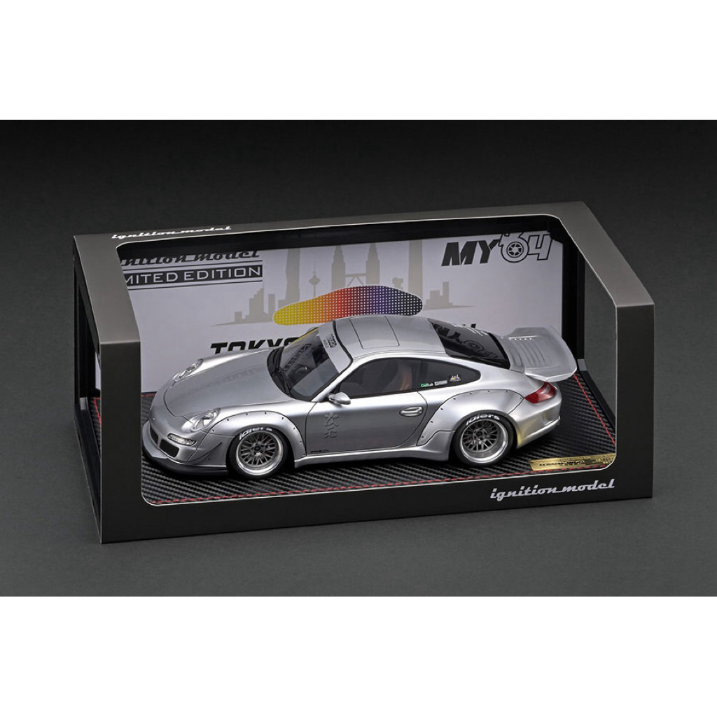 IGNITION MODEL SCALE 1:18 PORSCHE RWB 997 TAS KL 2024 grey