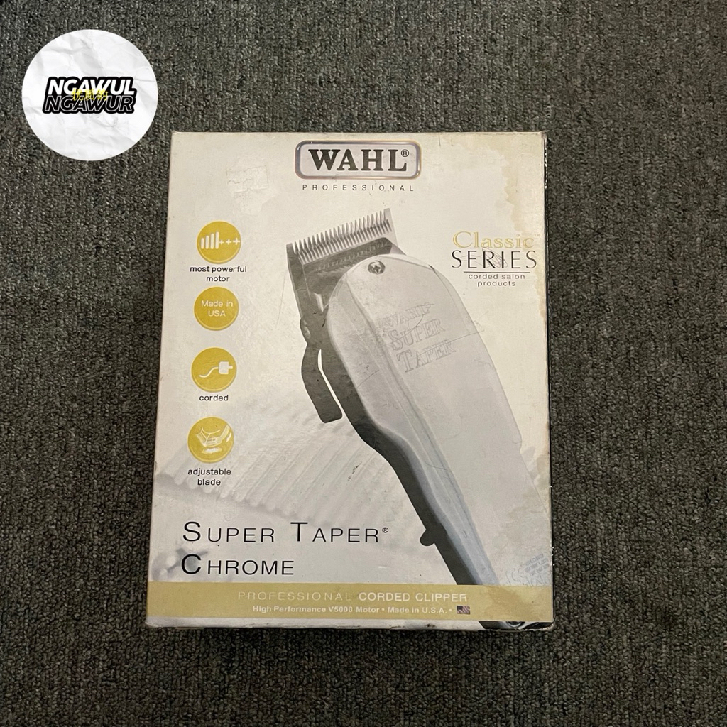alat barbershop Super Taper Crome hair Wahl