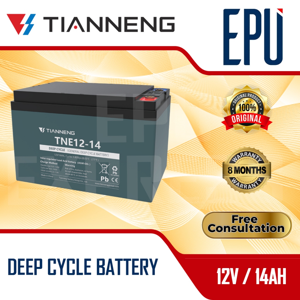 Tianneng Aki Selis 12V 14AH/15AH Aki Tianneng Aki 15AH Aki Sepeda Listrik 12V 15AH Tianneng Aki Tian