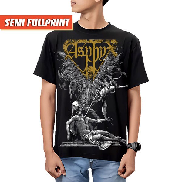 KAOS ASPHYX | BAJU BAND BOOTLEG DEATH METAL ROCK UNISEX | DOOM