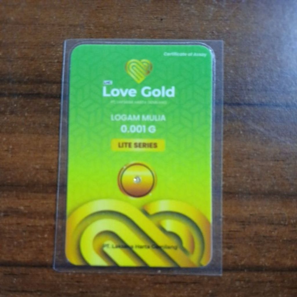 Baby Gold Emas Mini 0,001 Gram 24 Karat - Investasi Mudah, Souvenir Elegan, Tahan Inflasi