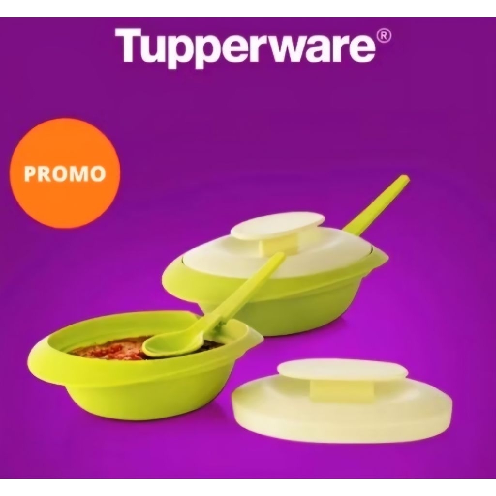 Tupperware Blossom Sambal Dish 1Pc Ecer tempat sambal wadah sambel sendok kecil plastik biru toska m