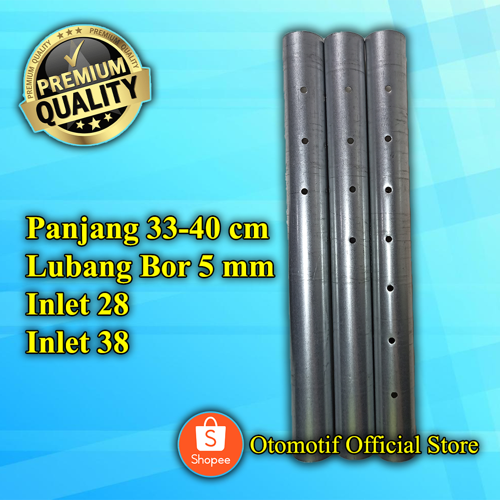 Saringan Bor Boran Knalpot Racing Inlet 28 Inlet 38 Panjang 40cm Engker Untuk Knalpot TZM CMS RCB DR