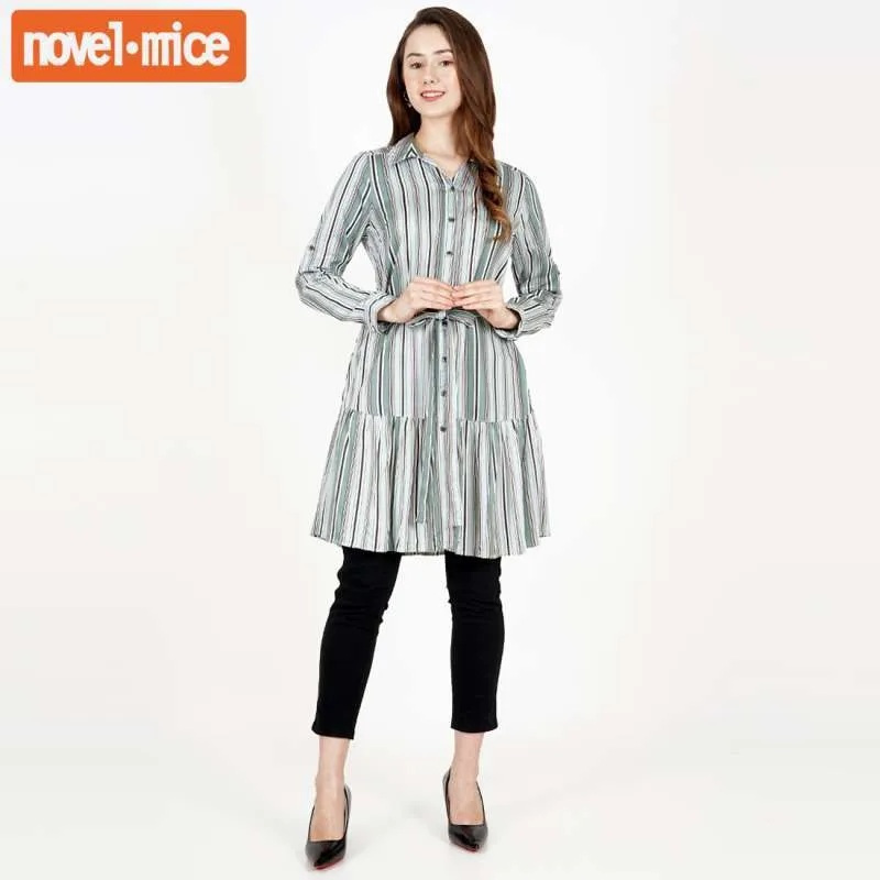 MATAHARI - NOVEL MICE KEMEJA DRESS TUNIK WITH TAG