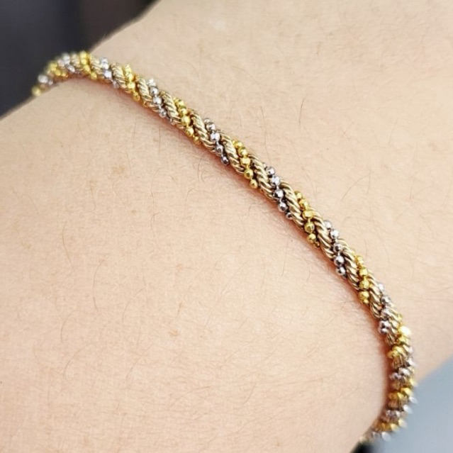 Gelang Emas Asli Sabito Plintir Gold 8k