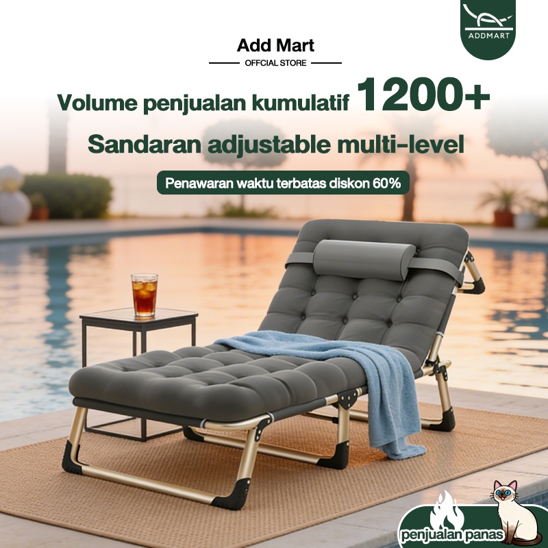 Kursi Malas Harganya Murah Ranjang Lipat Untuk Apartemen Kecil Kursi Pantai Lipat Portable Kursi San