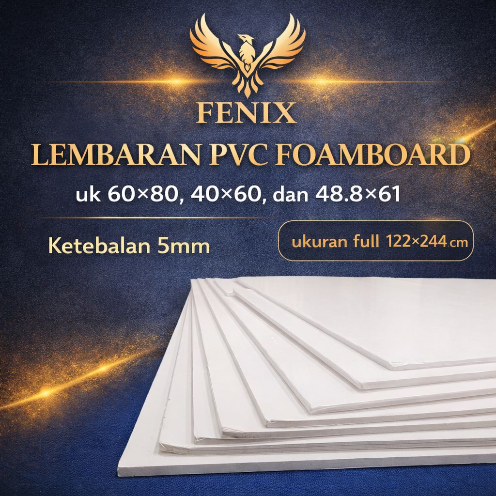 Lembaran Pvc Foamboard  5mm  | Papan Foam Board Putih Cetak & Display