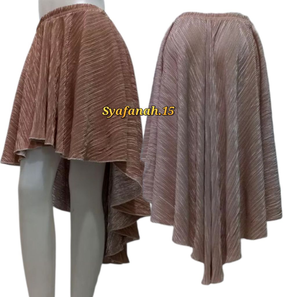 Rok Pinguin Plisket Panjang High Low Belly Dance Original Innovation