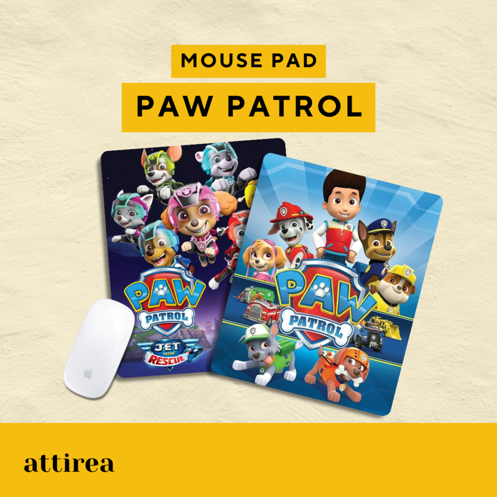 Mouse Pad Paw Patrol | Alas Mousepad Premium Gaming Antislip Souvenir Hadiah Unik Lucu  Kartun