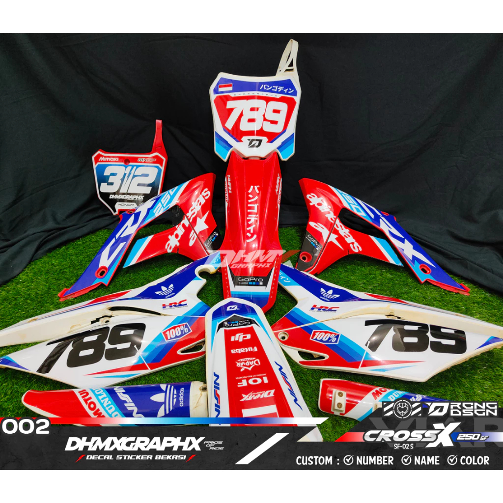 Decal Sticker Viar Cross X 250 SF 250 SE body campur