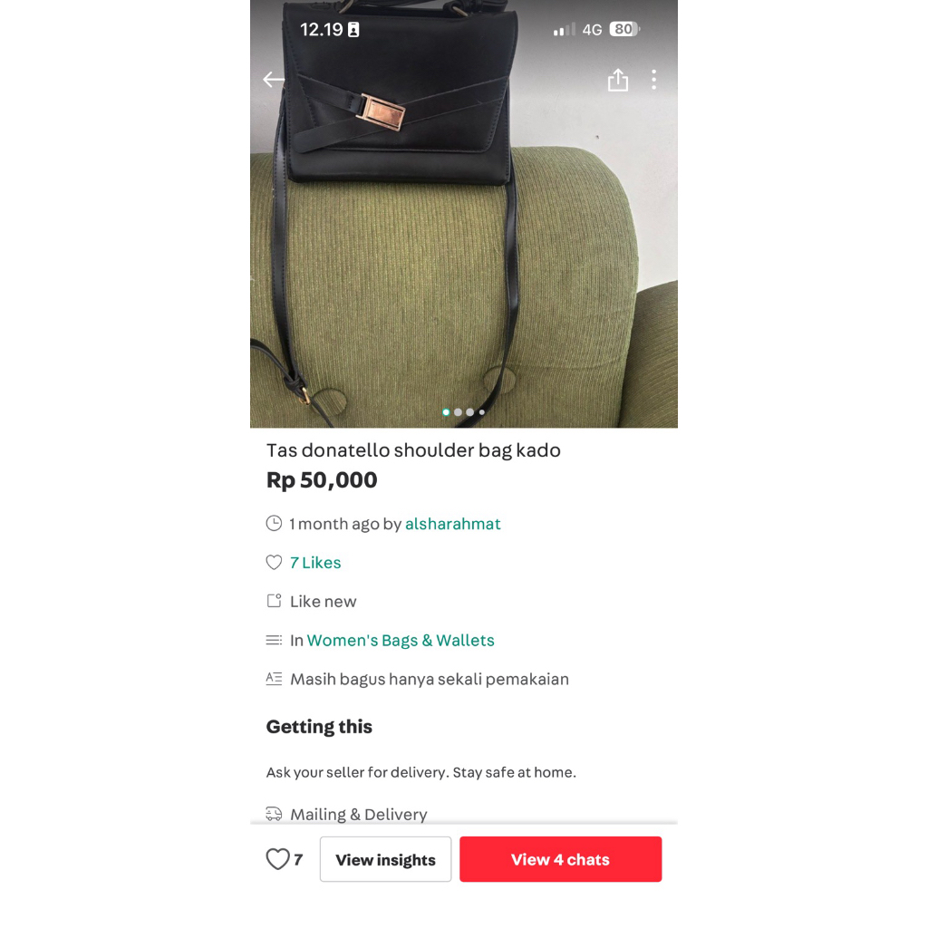 donatello tas wanita hitam pesanan leslie