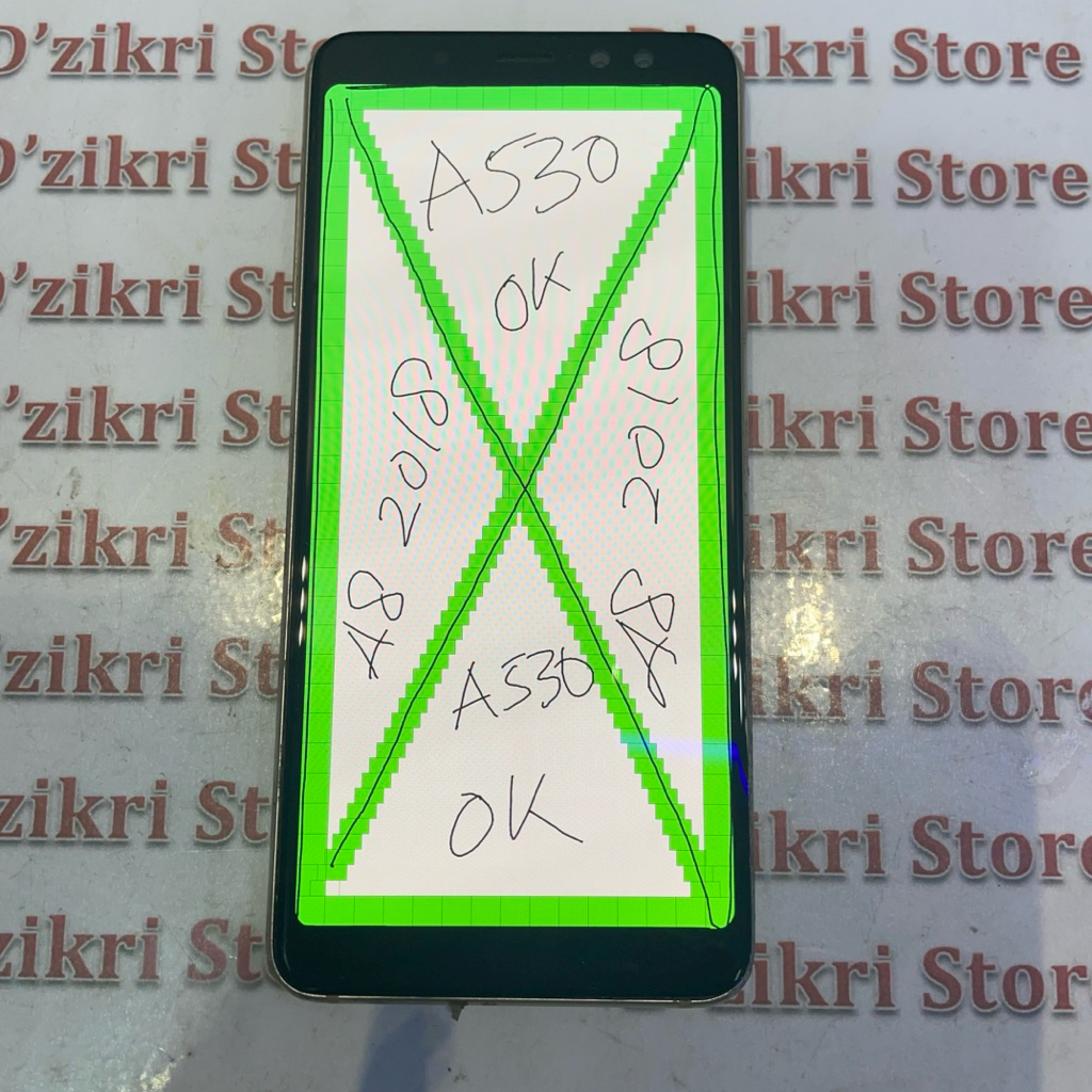 LCD SAMSUNG GALAXY A8 2018 A530 ORIGINAL COPOTAN MINUS