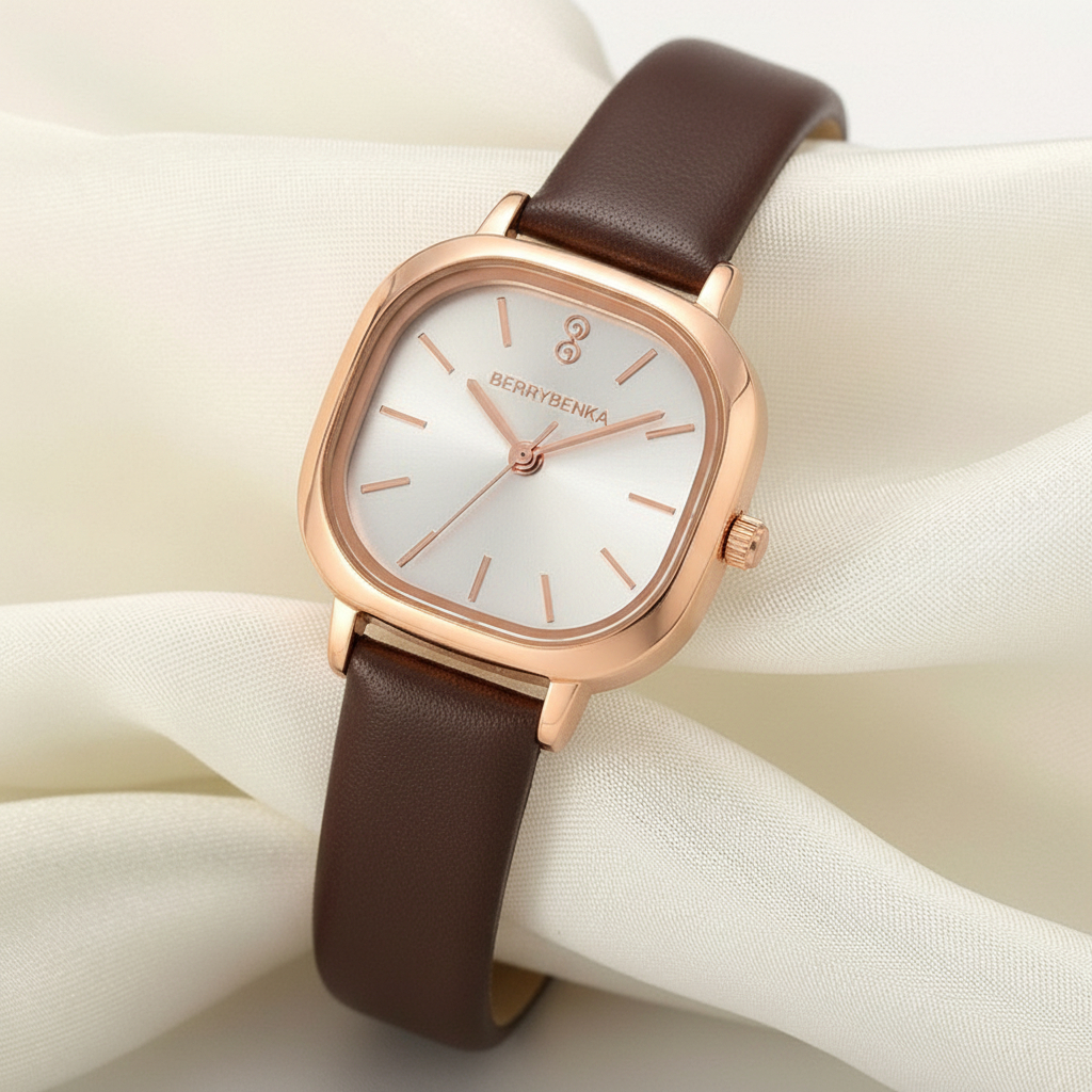 Berrybenka - Jam Tangan Kulit Wanita Sofia Cika Cusion