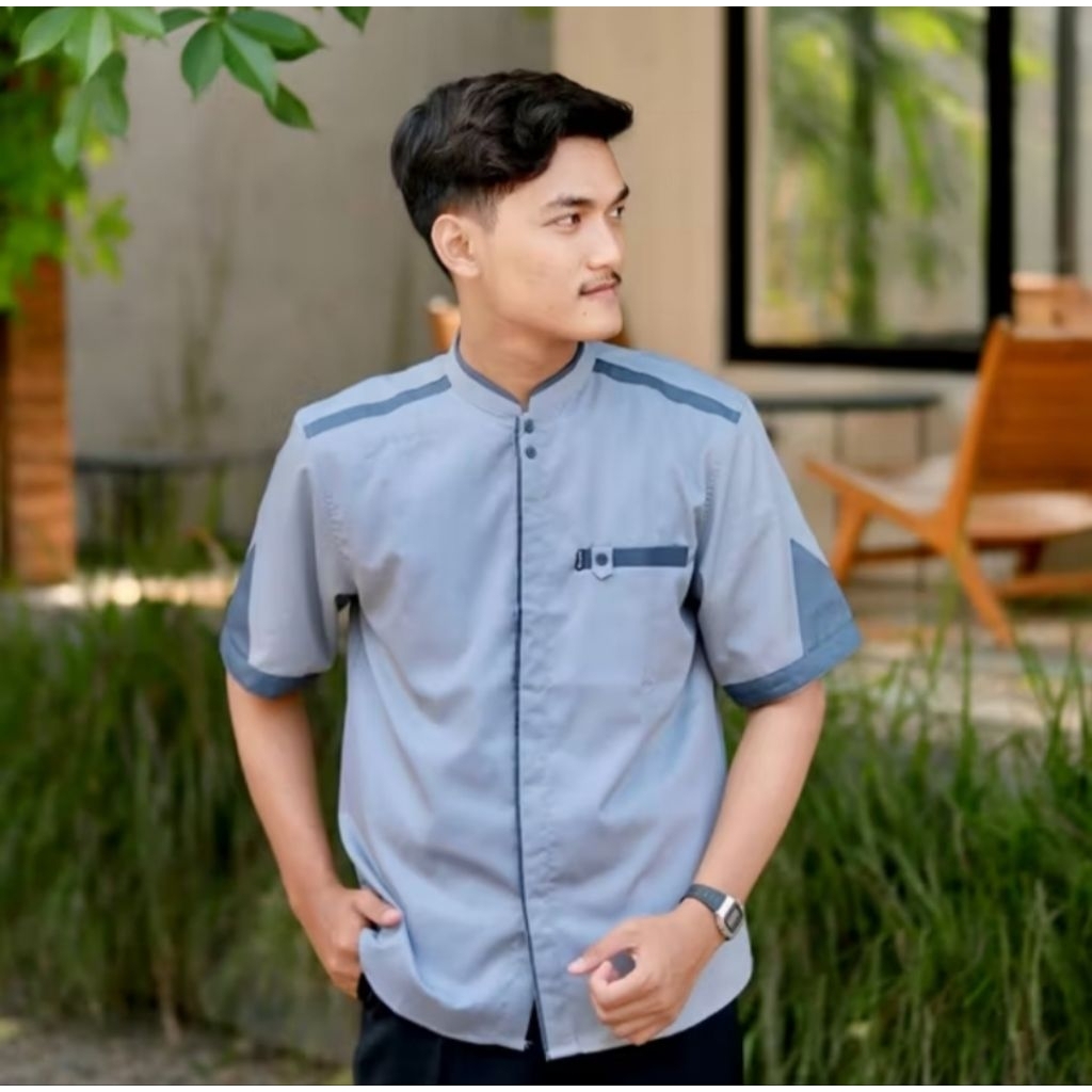 Baju Koko Lengan pendek Model terbaru 2026,Baju koko dewasa