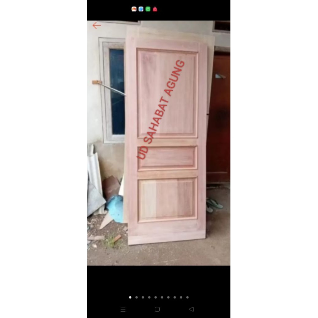 DAUN PINTU PANEL LIS TIMBUL BAHAN DR KAYU KAMPER DAN MERANTI FULL OVEN BISA CUSTOM UKURAN VIA CHAT F