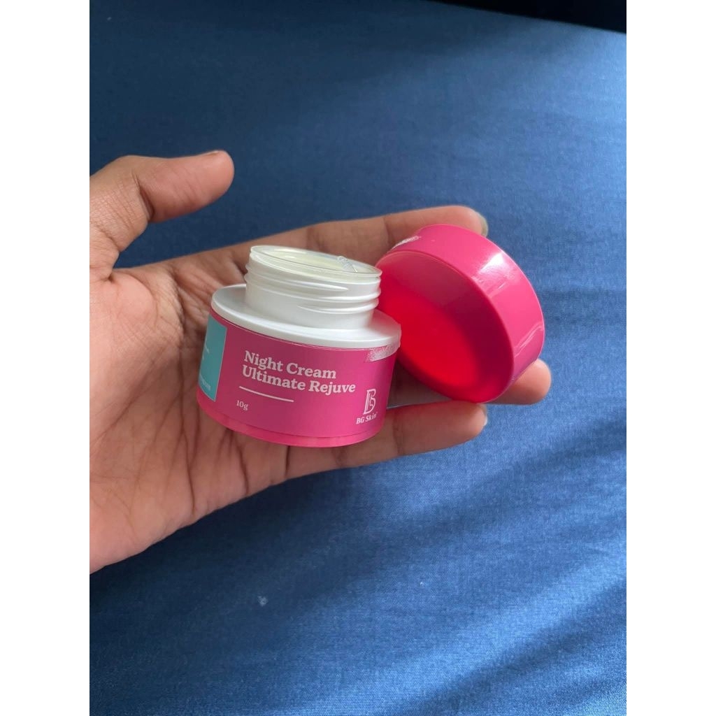 BG Skin Krim Malam Ultimate Rejuve memudarkan flek, mencerahkab krim malam Brightening