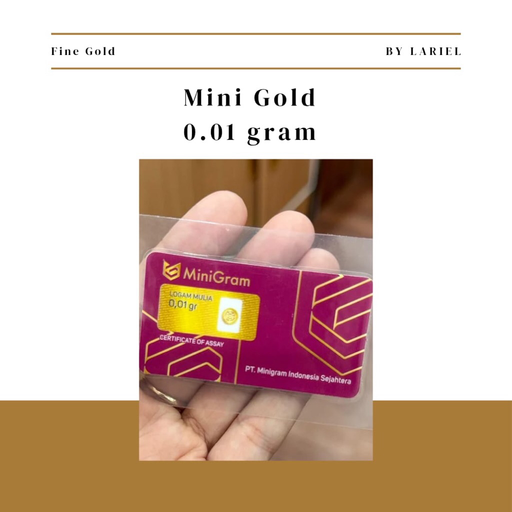 Emas Logam Mulia Murni Mini Gold - 0.01 gram