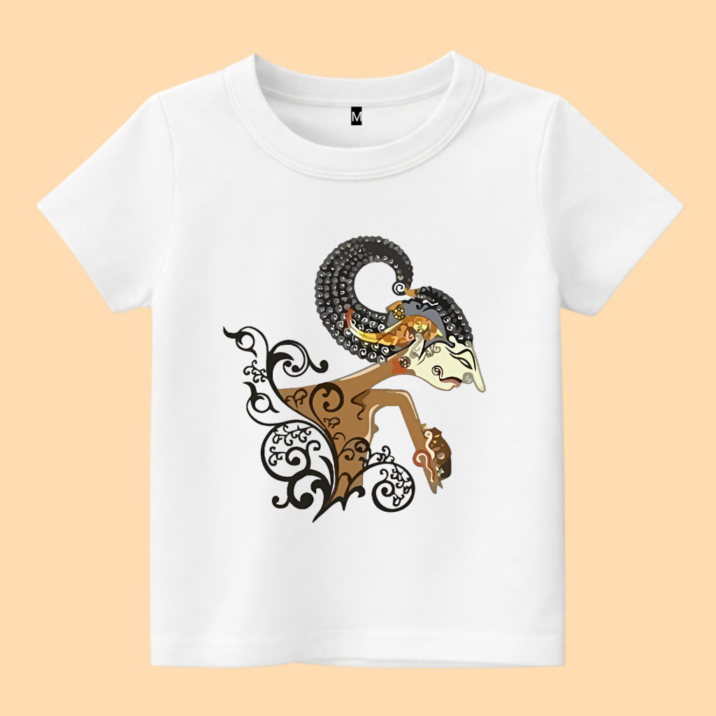 Baju kaos anak wayang karakter gareng