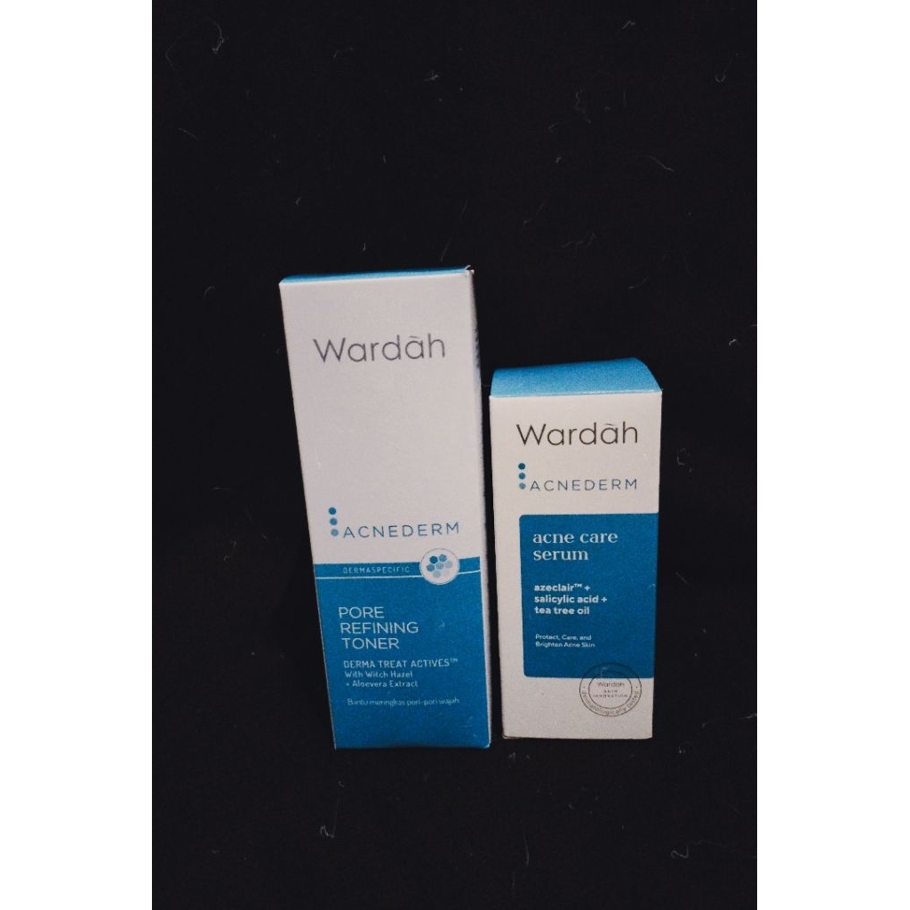 Wardah Acnederm Series - Serum Wardah Acnederm - Toner Wardah Acnederm