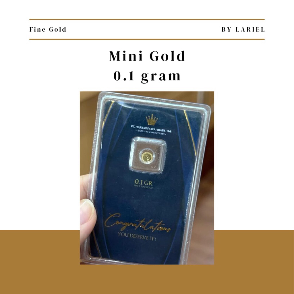 Emas Logam Mulia Murni Mini Gold - 0.1 gram