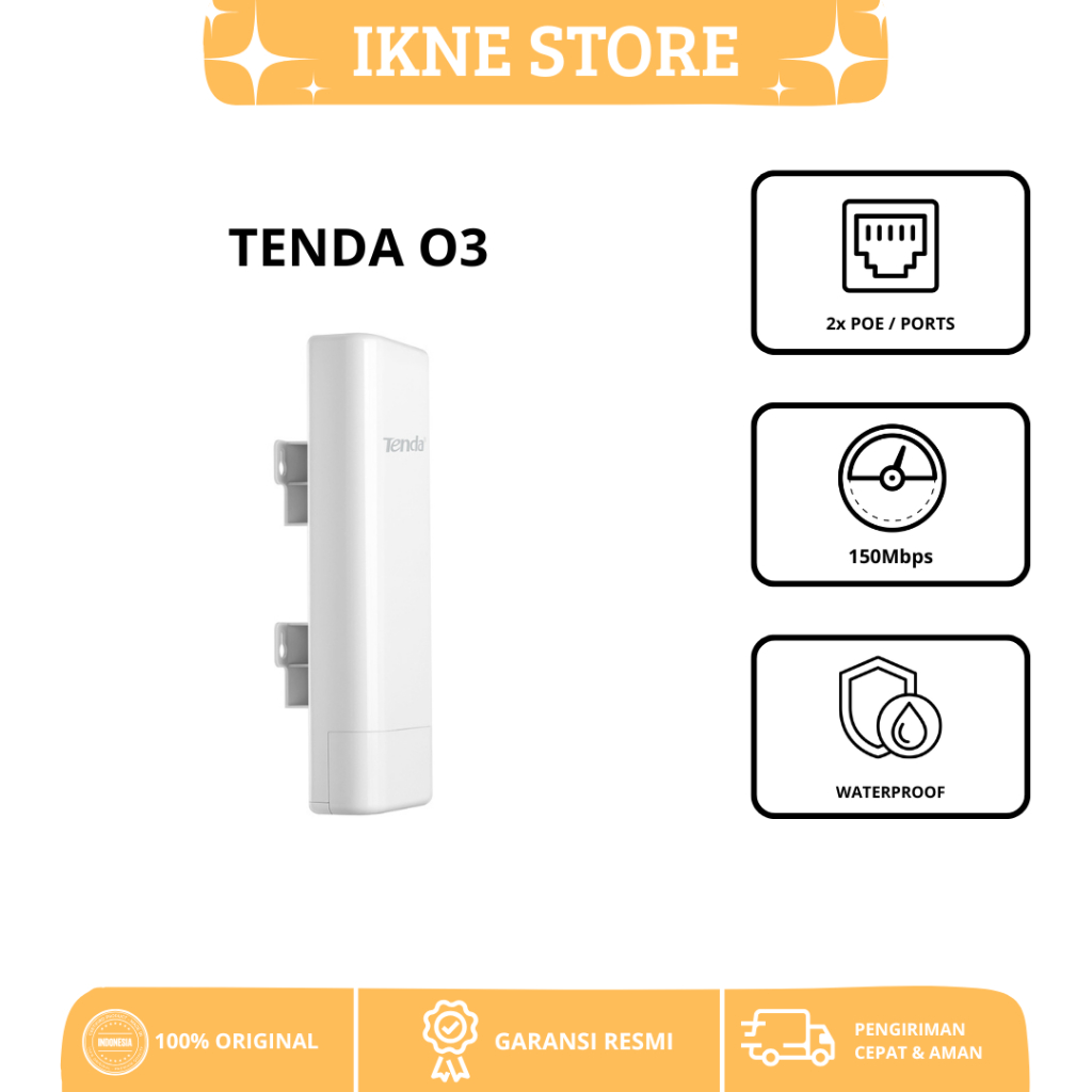 TENDA O3 5km Outdoor Point to Point CPE v2.0 Wireless Router
