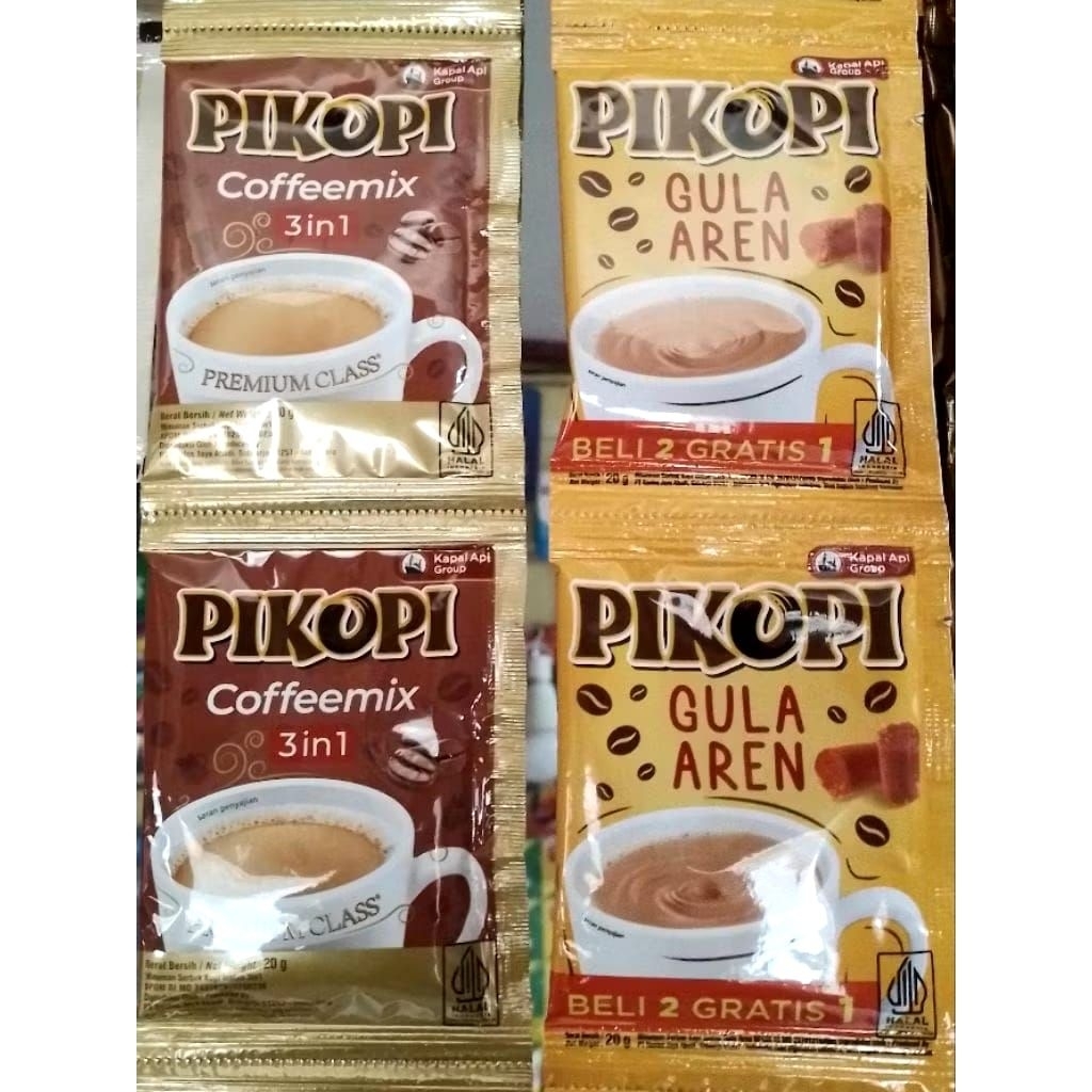 PIKOPI (1 RENCENG) caffemix  10 scht & gula aren 15 sachet