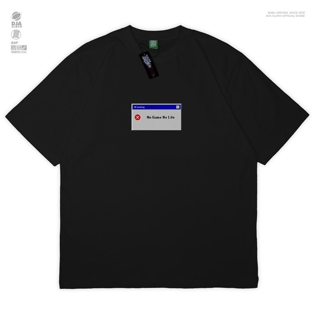 DJA Kaos No Game No Life NGNL Kuuhaku Sora Shiro Isekai T-Shirt Baju Anime Manga