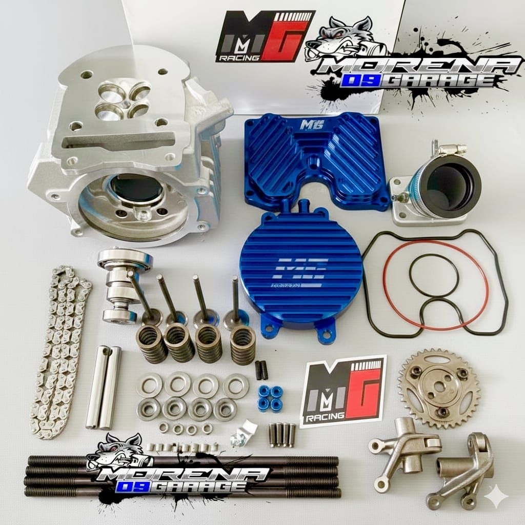 blok head mg racing 4 klep pnp mio sporty/small full set.uk klep 22/19.