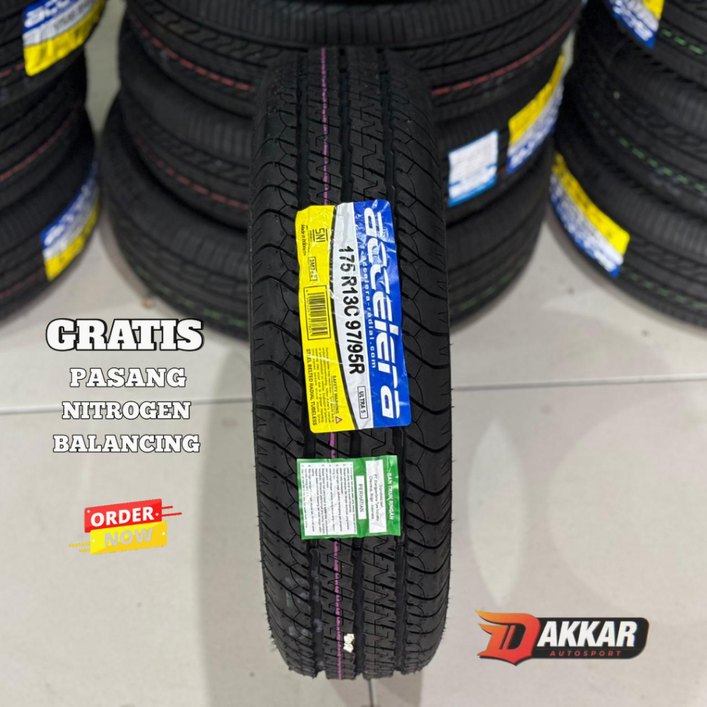 BAN MOBIL PICK UP GRANDMAX ACCELERA ULTRA5 175 R13 TUBLES AWET BAN MOBIL RING 13