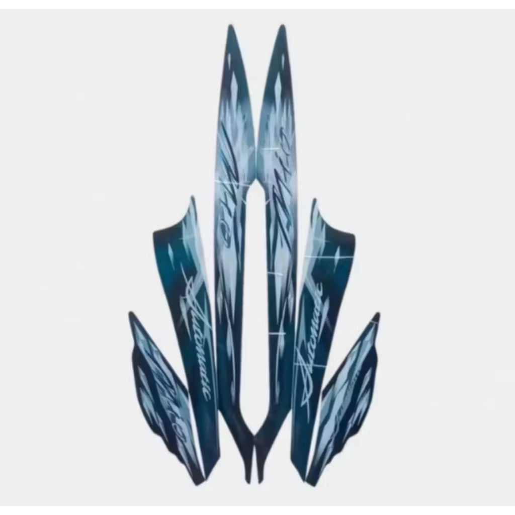 striping/stiker yamaha mio smile hitam