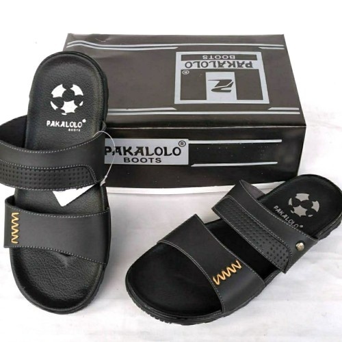 Sandal Pria Slop Kulit Pakalolo N-2353 Desain Trendy Kekinian Sendal Pria Dewasa Termurah