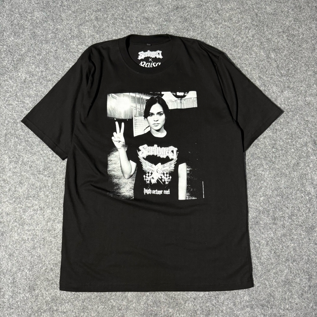 TSHIRT/KAOS KEREN BAND COWO ORIGINAL RAISA SERINGAI BLACK