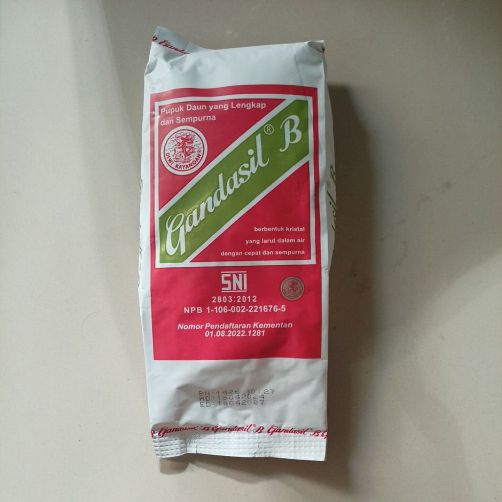Gandasil-Gandasil Buah-Gandasil B kemasan 500 gram