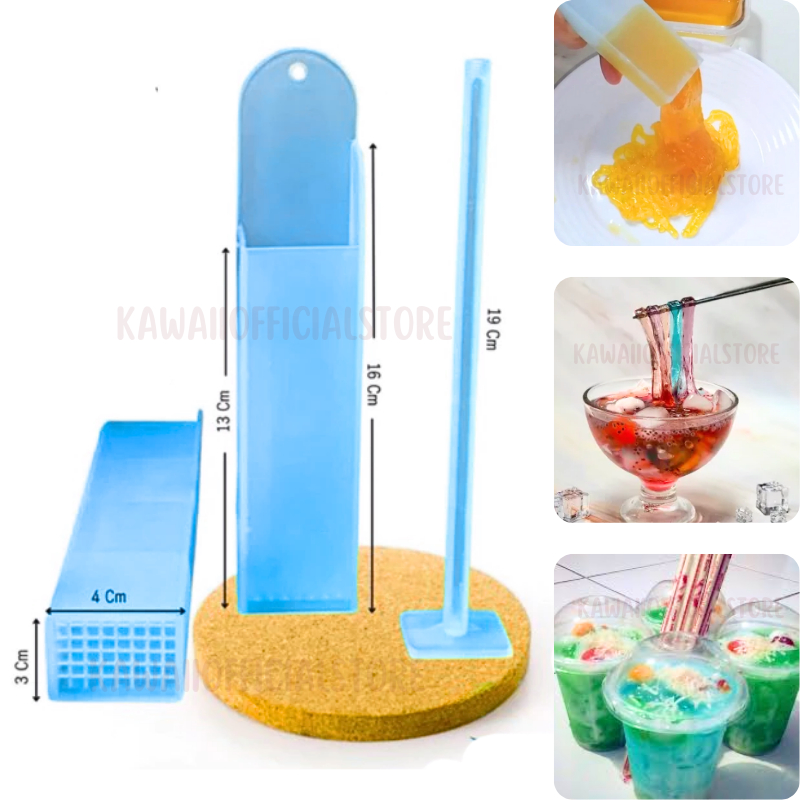 Cetakan Jelly Mie Noodle Jelly Mold Cetakan Pembuat Jelly Mie Agar Bentuk Mie Tokoroten  Alat Pemoto