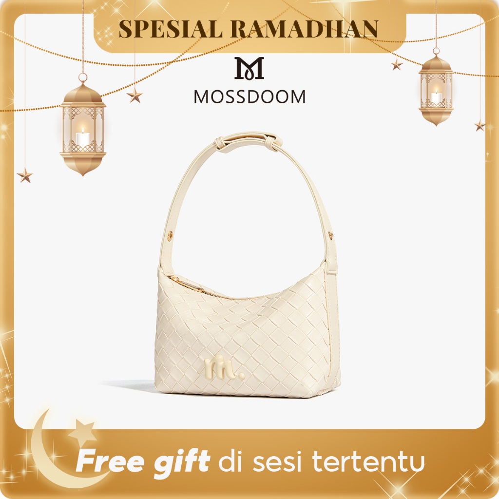 MOSSDOOM Tas Wanita Celestia Bag Tren Fashion Tas Bahu Anyaman Vintage