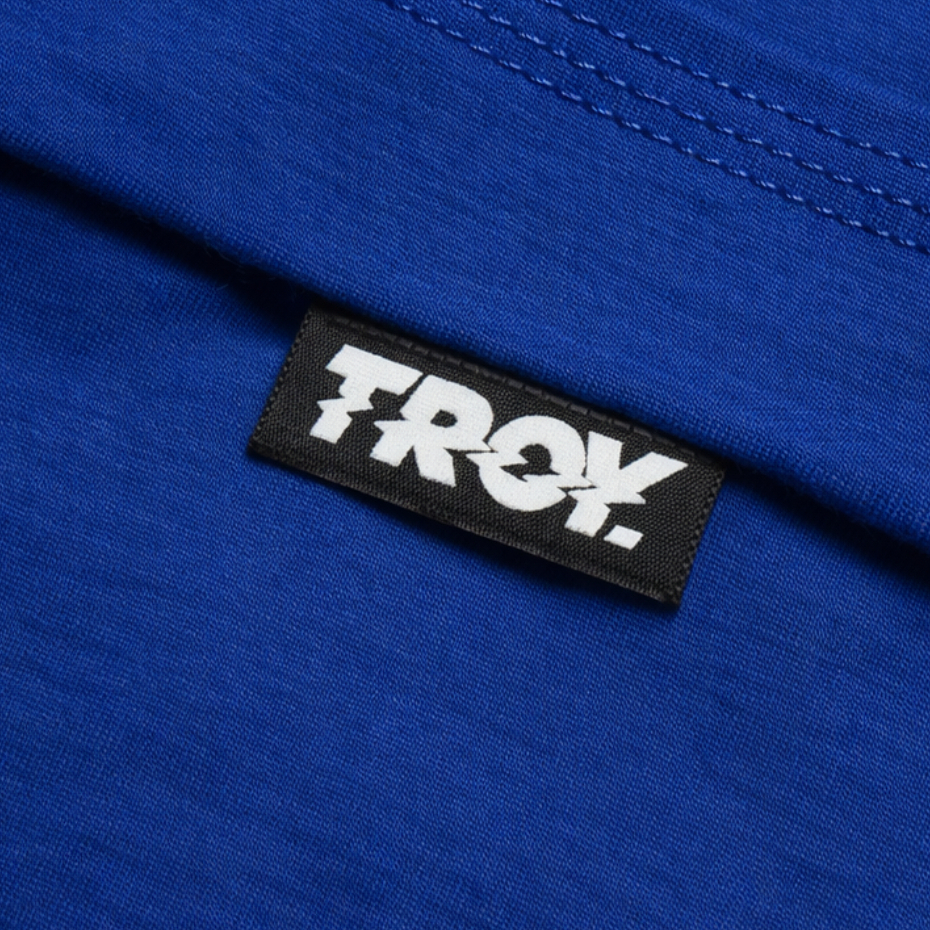 Troy Company Tshirt Royal Blue Finger Answers - Kaos Lengan Pendek Kaos Biru Benhur MTD 3525