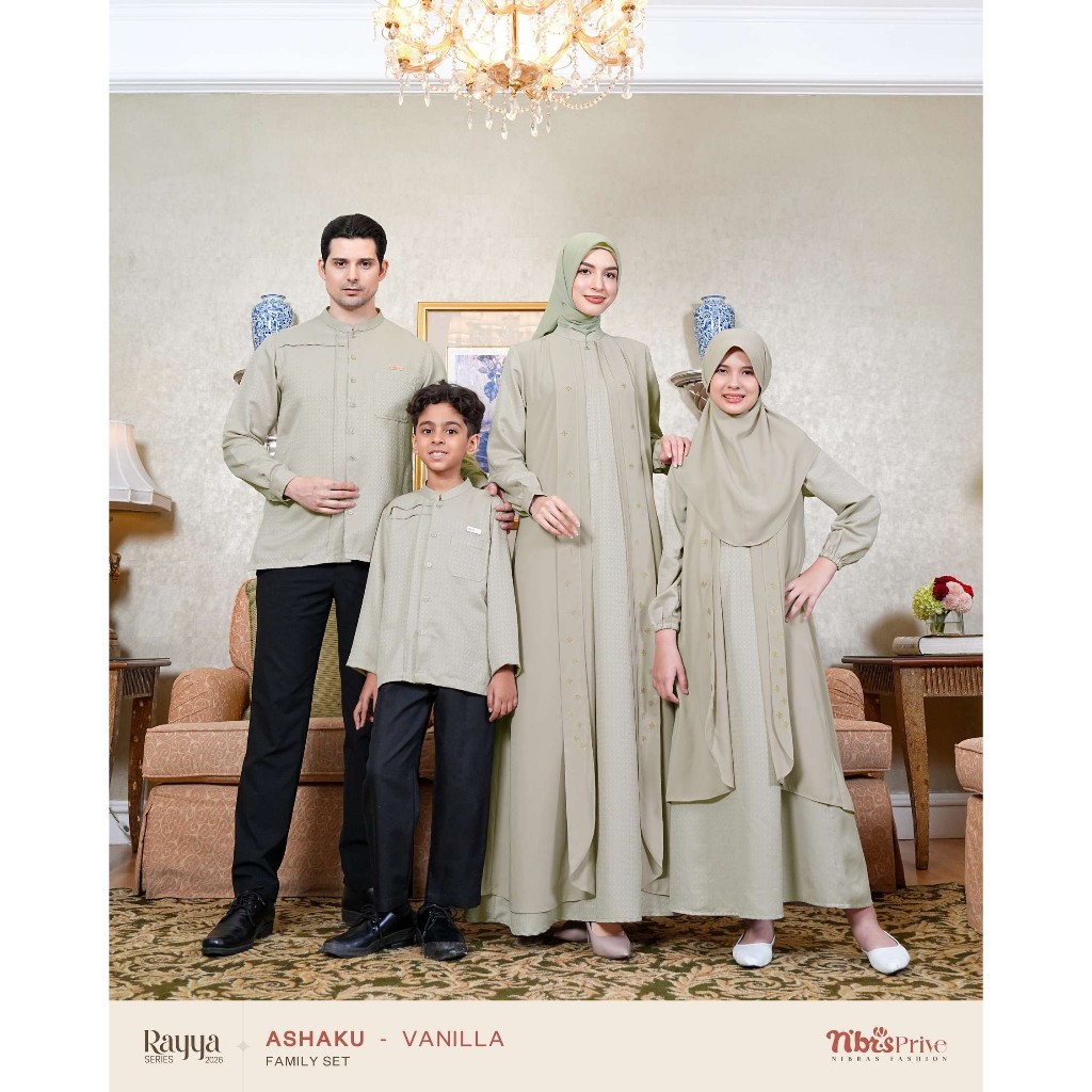 TOKO NIBRAS ONLINE - SARIMBIT NIBRAS PRIVE 2026 - BAJU COUPLE SERAGAM KELUARGA - SARIMBIT ASHAKU VAN