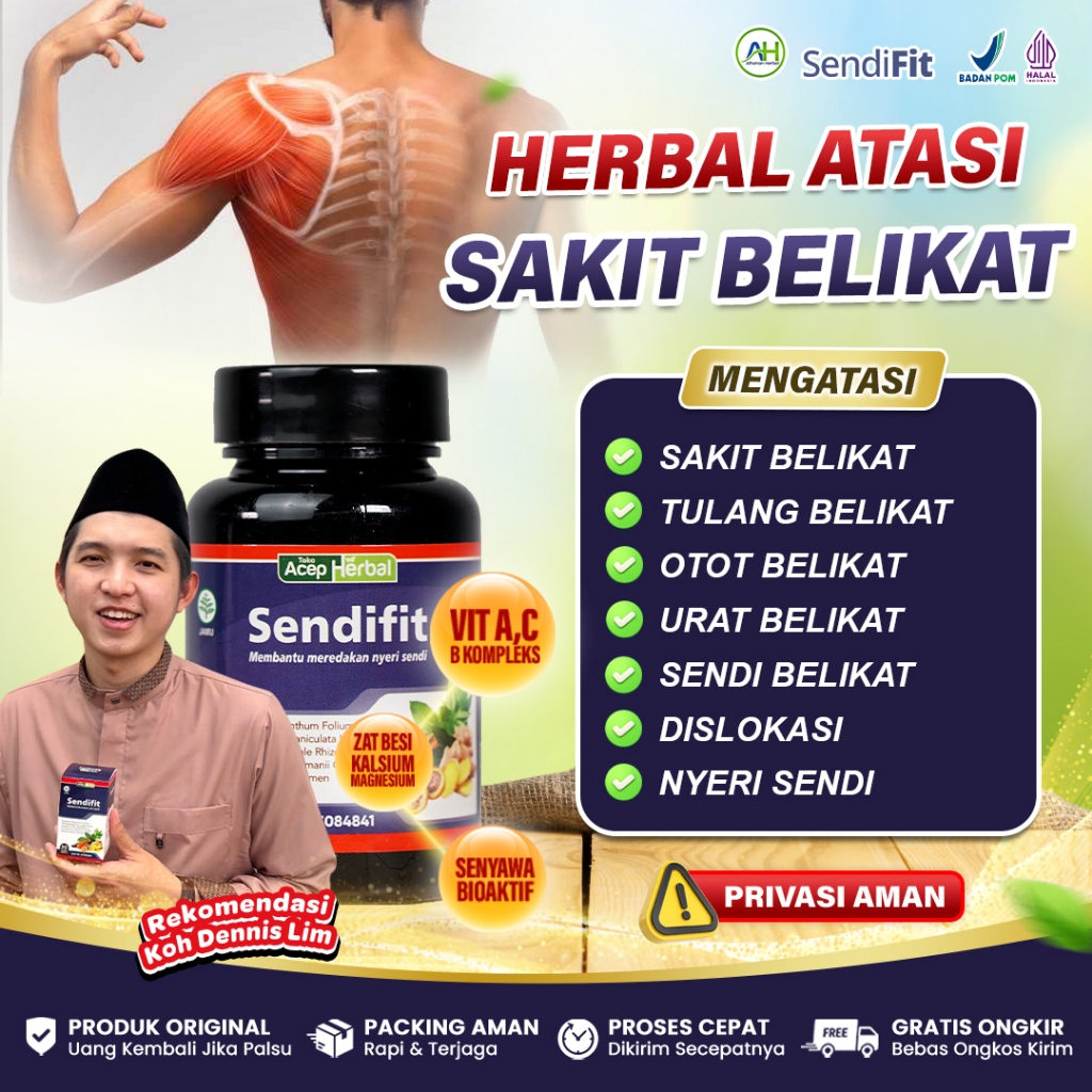 Obat Sakit Belikat, Urat Belikat, Otot Belikat, Sendi Belikat, Tulang Belikat, Diskolasi - Sendifit