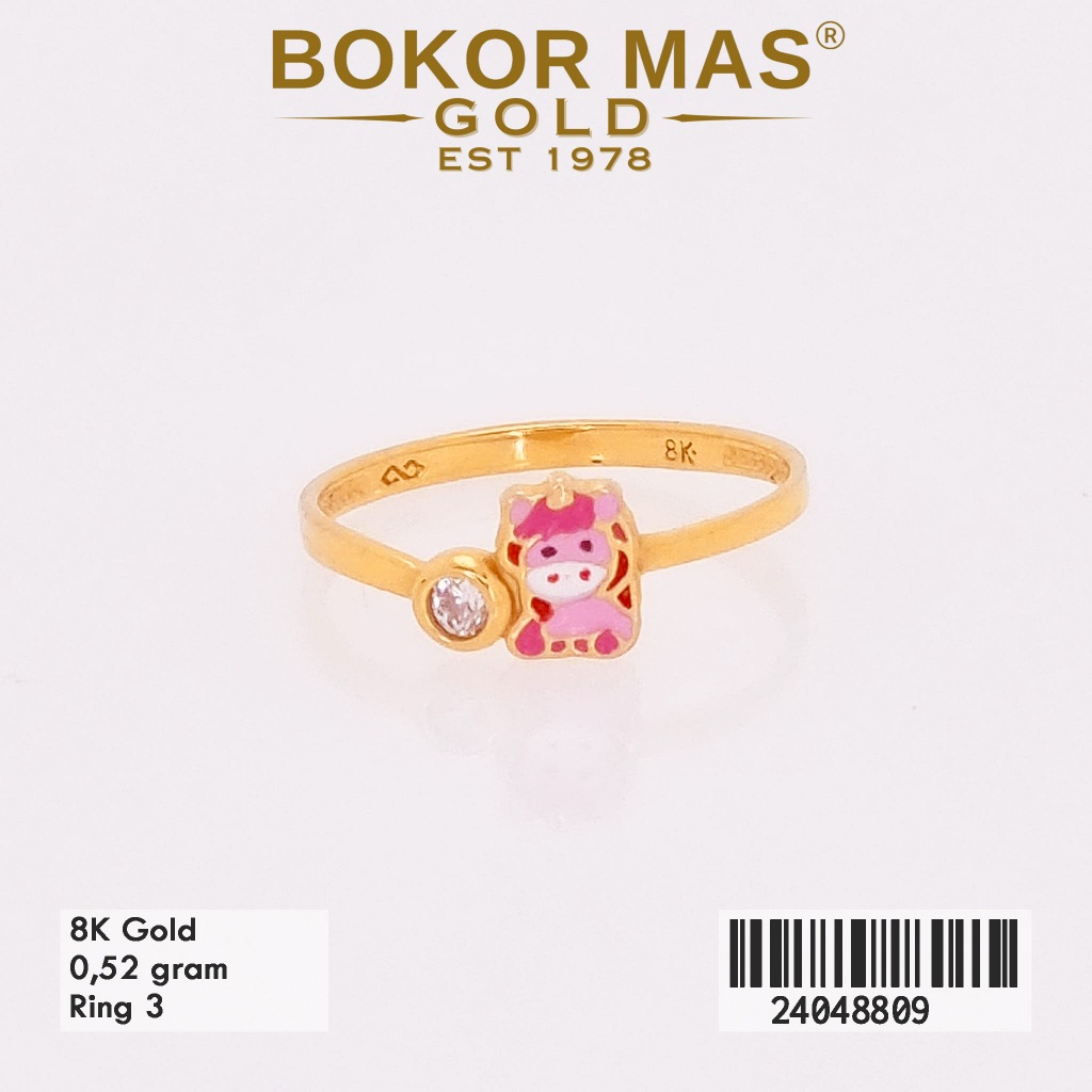 BokorMas Gold Cincin Anak Variasi Boneka Emas Asli Kadar 8K 24048809