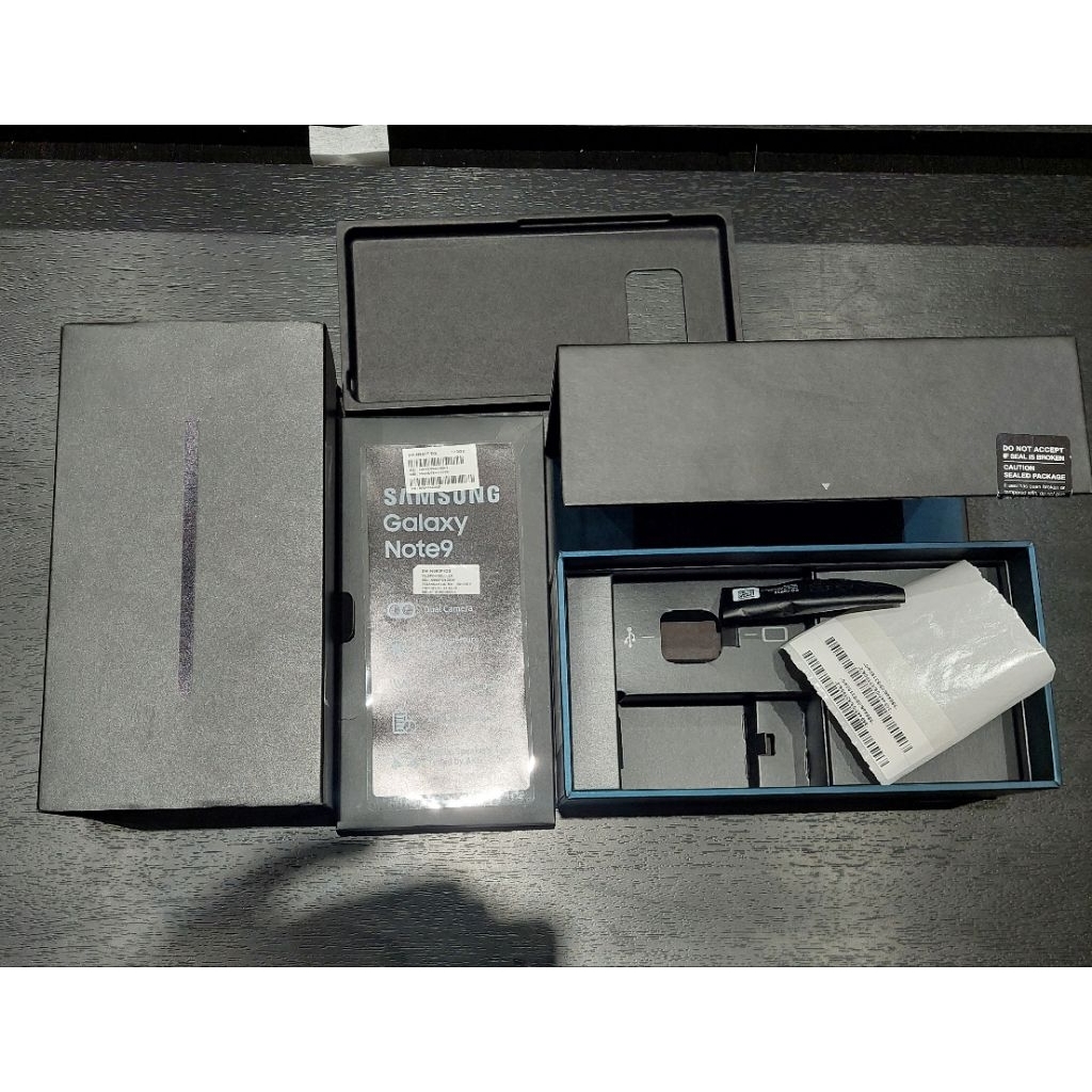 DUS BOX SAMSUNG GALAXY NOTE 9 MIDNIGHT BLACK ORI COPOTAN